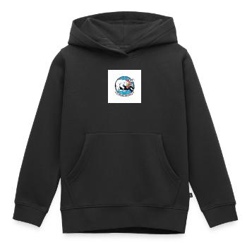 PolarJustice Karikatur - Kinder Premium Organic Hoodie - Schwarz - Vorne - AI Model Kid Male (0cm)