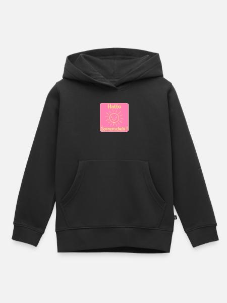Hallo Sonnenschein - Kinder Premium Organic Hoodie - Schwarz
