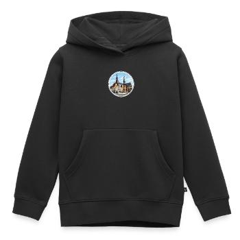 Rostock-Neuer Markt - Kinder Premium Organic Hoodie - Schwarz - Vorne - AI Model Kid Male (0cm)
