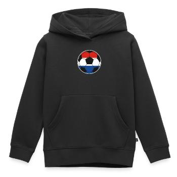 Fußballmannschaft Niederlande - Kinder Premium Organic Hoodie - Schwarz - Vorne - AI Model Kid Male (0cm)