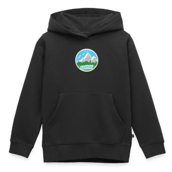 Cadeau pour Ararat - Sweat Premium à capuche enfant bio - noir - Devant - AI Model Kid Male (0cm)