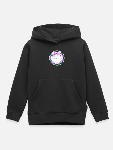 Chinchilla - Kinder Premium Organic Hoodie - Schwarz