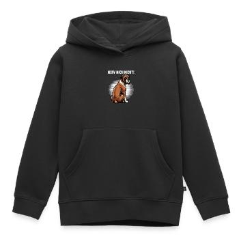 Nerv Mich Nicht Boxer Boxerhalter Boxerbesitzer - Kinder Premium Organic Hoodie - Schwarz - Vorne - AI Model Kid Male (0cm)