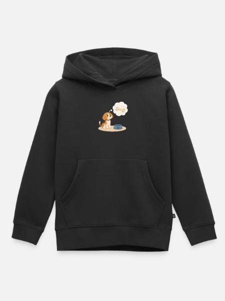 Beagle träumt von einem Knochen - Kinder Premium Organic Hoodie - Schwarz