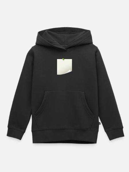 Post-it Zettel - Kinder Premium Organic Hoodie - Schwarz