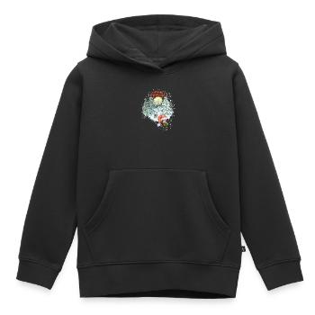 Merry Christmas mit Glücki & Bambi - Kinder Premium Organic Hoodie - Schwarz - Vorne - AI Model Kid Male (0cm)