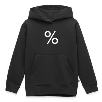 Prozent Mathe - Kinder Premium Organic Hoodie - Schwarz - Vorne - AI Model Kid Male (0cm)