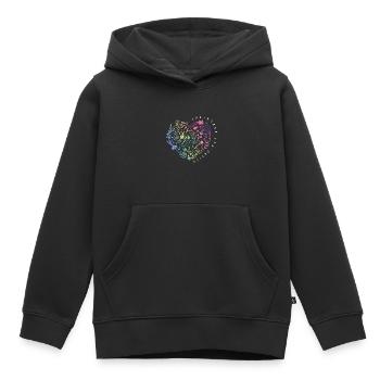 Pro-Choice-Frauenrechte Empowered Women Blumen - Kinder Premium Organic Hoodie - Schwarz - Vorne - AI Model Kid Male (0cm)