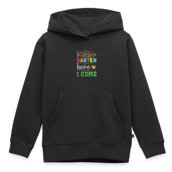 The Nursery School Me Voilà - Kids Premium Organic Hoodie - black - Front - AI Model Kid Male (0cm)