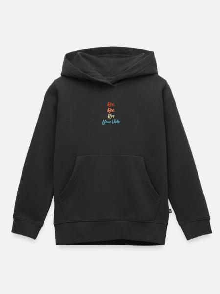 Roe deine Stimme - Kinder Premium Organic Hoodie - Schwarz