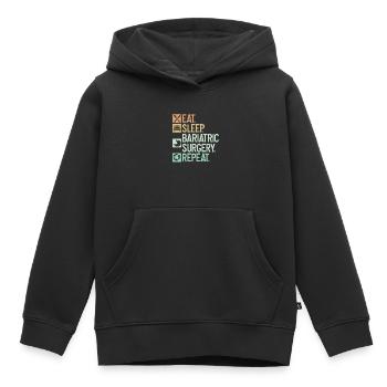 Magenchirurg - Kinder Premium Organic Hoodie - Schwarz - Vorne - AI Model Kid Male (0cm)