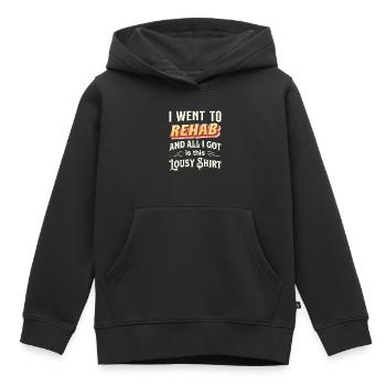 Je suis allé à REHAB et tout ce que j’ai eu, c’est cette chemise moche - Sweat Premium à capuche enfant bio - noir - Devant - AI Model Kid Male (0cm)