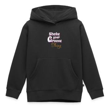 Shake your groove thing - Kinder Premium Organic Hoodie - Schwarz - Vorne - AI Model Kid Male (0cm)