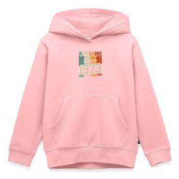 Vintage 50/51 Birthday 1973 Fantastic - Kids Premium Organic Hoodie - rose - Front - AI Model Kid Female (0cm)