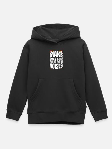 Kanadischer Kranich - Kinder Premium Organic Hoodie - Schwarz