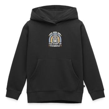 Aus Dem Weg Hier Kommt Ein Kitakind Nashorn - Kinder Premium Organic Hoodie - Schwarz - Vorne - AI Model Kid Male (0cm)
