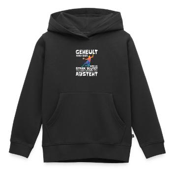 Danse sanglante du handball - Sweat Premium à capuche enfant bio - noir - Devant - AI Model Kid Male (0cm)