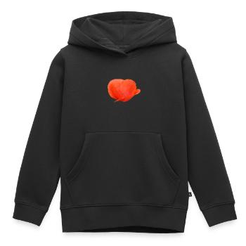 Coquelicot Coquelicot - Sweat Premium à capuche enfant bio - noir - Devant - AI Model Kid Male (0cm)