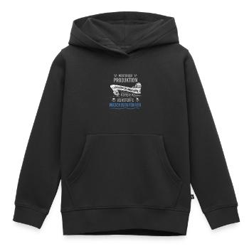 Meister der Produktion Maschinenführer - Kinder Premium Organic Hoodie - Schwarz - Vorne - AI Model Kid Male (0cm)