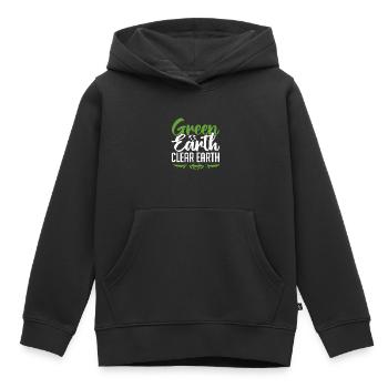 Welttag der Erde - Tag der Erde - Kinder Premium Organic Hoodie - Schwarz - Vorne - AI Model Kid Male (0cm)