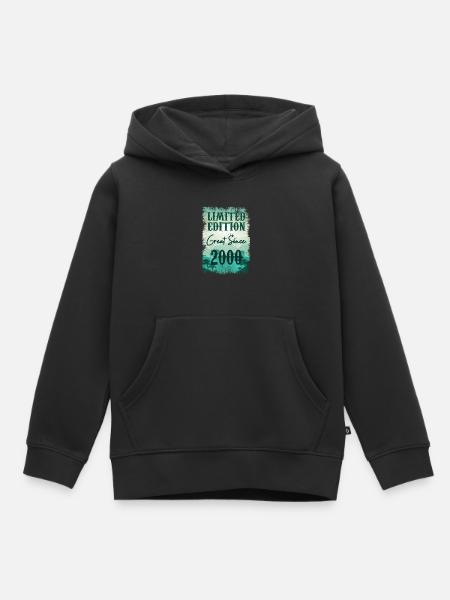 Einzigartig seit 2000 - Kinder Premium Organic Hoodie - Schwarz