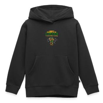 I Didn't Choose To Be Black I Just Got Lucky - Sweat Premium à capuche enfant bio - noir - Devant - AI Model Kid Male (0cm)