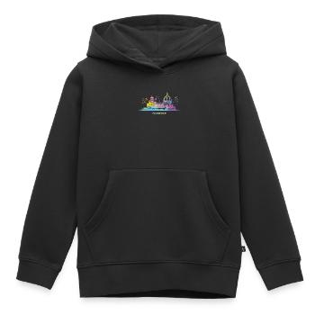 Florentiner Skyline Stadtbild Florenz - Kinder Premium Organic Hoodie - Schwarz - Vorne - AI Model Kid Male (0cm)