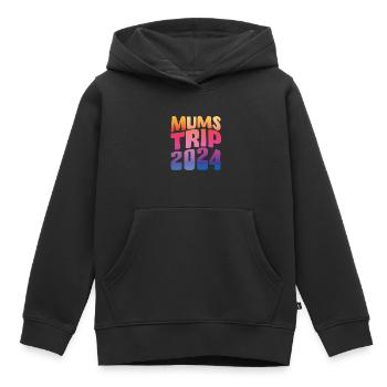 Mums Trip 2024 - Kids Premium Organic Hoodie - black - Front - AI Model Kid Male (0cm)