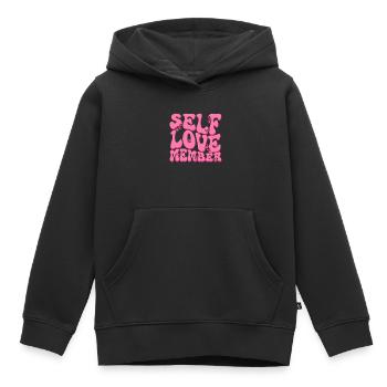 Selbstliebe Selbstwert Ich Liebe Mich Motivation - Kinder Premium Organic Hoodie - Schwarz - Vorne - AI Model Kid Male (0cm)