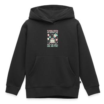 Happy Birthday, Celebrating Bday Party, - Kids Premium Organic Hoodie - black - Front - AI Model Kid Male (0cm)