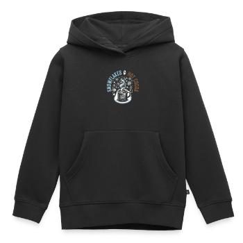 I Love The Ice Snowflake Of The Winter Season - Kids Premium Organic Hoodie - black - Front - AI Model Kid Male (0cm)