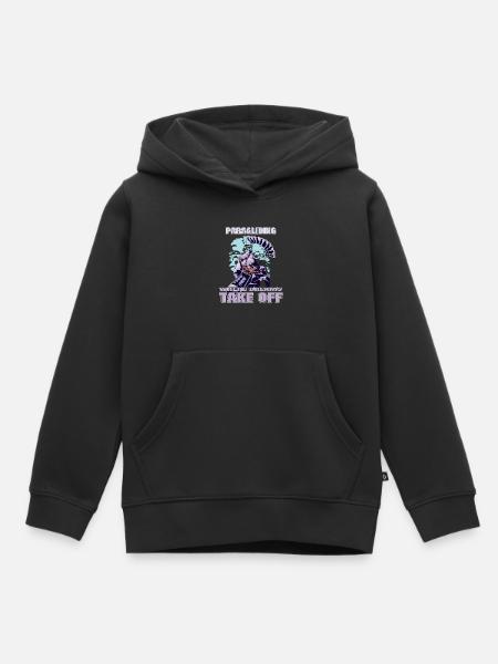 Paragliding: Where Dreams Take Off - Kinder Premium Organic Hoodie - Schwarz