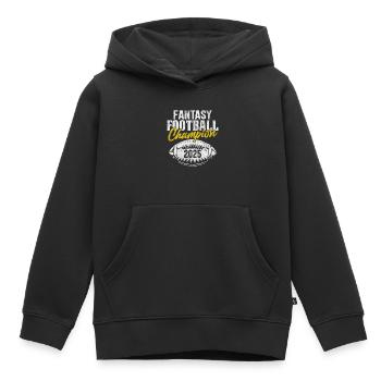 Fantasy Football Champion 2025 Kommissar Lustig - Kinder Premium Organic Hoodie - Schwarz - Vorne - AI Model Kid Male (0cm)