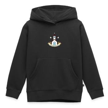 Erste Heilige Kommunion Kind Erstkommunion Kirche - Kinder Premium Organic Hoodie - Schwarz - Vorne - AI Model Kid Male (0cm)