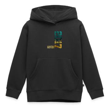 9E ANNIVERSAIRE ÉDITION LIMITÉE 2017 - Sweat Premium à capuche enfant bio - noir - Devant - AI Model Kid Male (0cm)