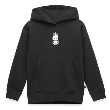 Yoga Unicorn Meditation Yogi Namaste Gift - Kids Premium Organic Hoodie - black - Front - AI Model Kid Male (0cm)