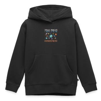 Vergiss Prinzessin - Ich werde Astrophysikerin - Kinder Premium Organic Hoodie - Schwarz - Vorne - AI Model Kid Male (0cm)