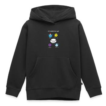 Immunsystem Zellen des Körpers, Biologie - Kinder Premium Organic Hoodie - Schwarz - Vorne - AI Model Kid Male (0cm)