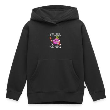 Zwiebel König - Kinder Premium Organic Hoodie - Schwarz - Vorne - AI Model Kid Male (0cm)