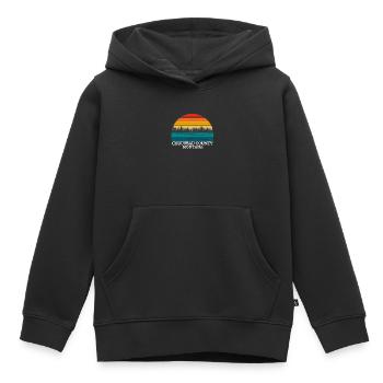 le comté de Chouteau, situé dans l’État du Montana; - Sweat Premium à capuche enfant bio - noir - Devant - AI Model Kid Male (0cm)