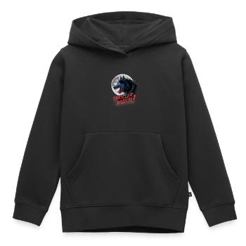 Thriller Nacht der Werwölfe und Mondscheinheulen - Kinder Premium Organic Hoodie - Schwarz - Vorne - AI Model Kid Male (0cm)