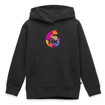 SIX 6 YEAR BOY 6TH BIRTHDAY - Kids Premium Organic Hoodie - black - Front - AI Model Kid Male (0cm)