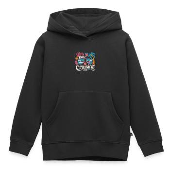 Filles Gone Cruising 2025 Lunettes de soleil Palmiers - Sweat Premium à capuche enfant bio - noir - Devant - AI Model Kid Male (0cm)