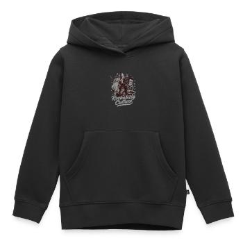 Culture rockabilly Style de musique rétro - Sweat Premium à capuche enfant bio - noir - Devant - AI Model Kid Male (0cm)
