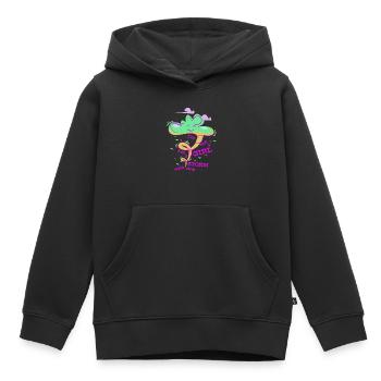 I´m not a Girl , I´m a Storm with skin - Kinder Premium Organic Hoodie - Schwarz - Vorne - AI Model Kid Male (0cm)