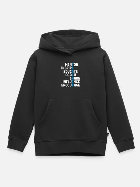 professeur - Sweat Premium à capuche enfant bio - noir