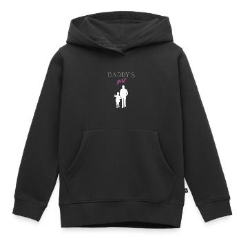 Daddys girl baby Kinder Geschenk - Kinder Premium Organic Hoodie - Schwarz - Vorne - AI Model Kid Male (0cm)