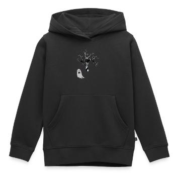Halloween 2 - Sweat Premium à capuche enfant bio - noir - Devant - AI Model Kid Male (0cm)