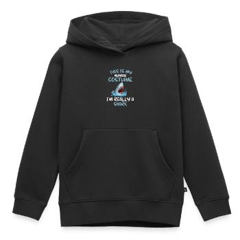 Hai Kostüm Party Ozean Tier Geschenk Hai - Kinder Premium Organic Hoodie - Schwarz - Vorne - AI Model Kid Male (0cm)