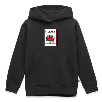 Nom de famille O Leary - Sweat Premium à capuche enfant bio - noir - Devant - AI Model Kid Male (0cm)